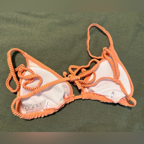 Coral Ribbed Bikini Set - Picture 4 of 7